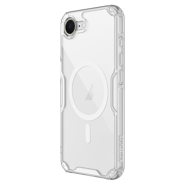 For iPhone 16e NILLKIN Ultra Clear Magnetic PC + TPU Phone Case(Transparent)