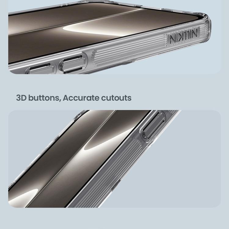 For iPhone 16e NILLKIN Ultra Clear Magnetic PC + TPU Phone Case(Transparent)