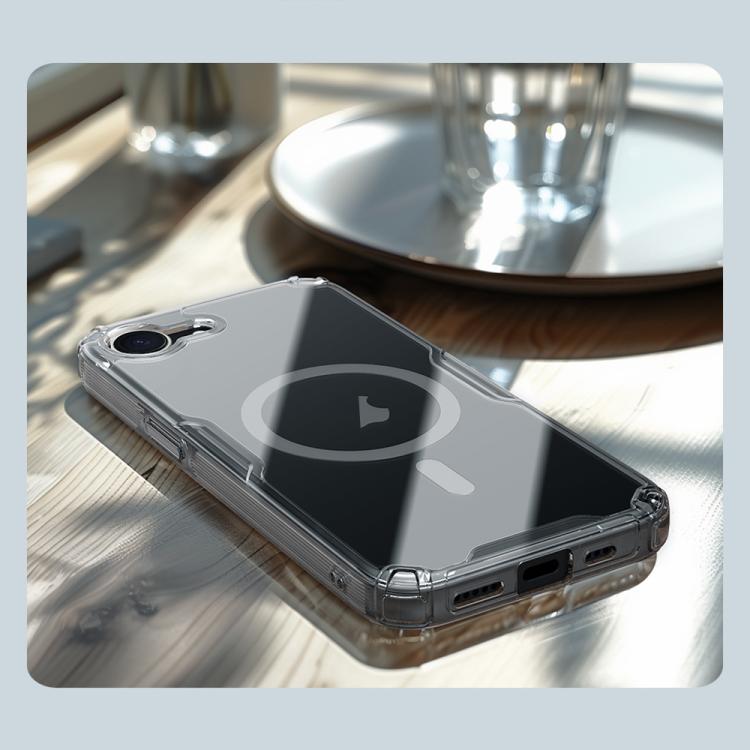 For iPhone 16e NILLKIN Ultra Clear Magnetic PC + TPU Phone Case(Transparent)