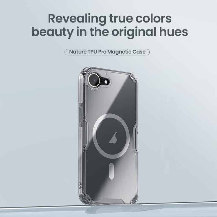 For iPhone 16e NILLKIN Ultra Clear Magnetic PC + TPU Phone Case(Transparent)