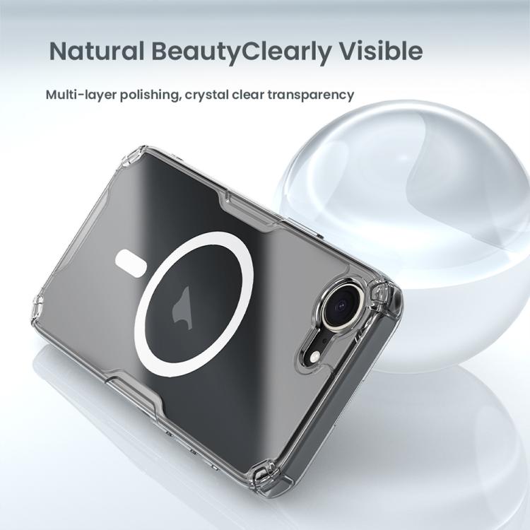 For iPhone 16e NILLKIN Ultra Clear Magnetic PC + TPU Phone Case(Transparent)