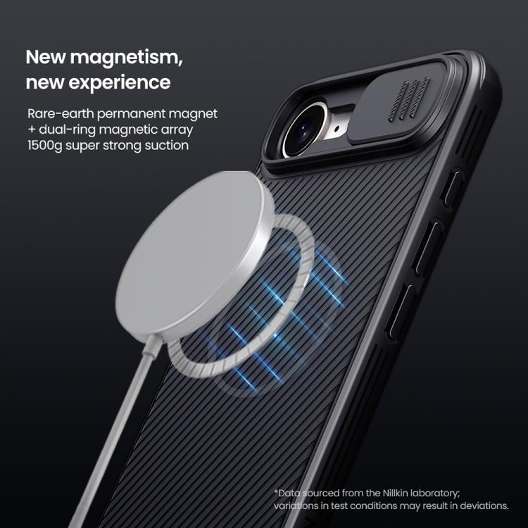 For iPhone 16e NILLKIN CamShield Pro Magnetic PC Phone Case(Black)