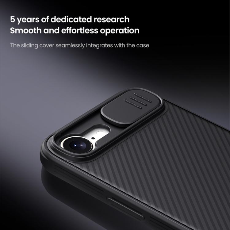 For iPhone 16e NILLKIN CamShield Pro Magnetic PC Phone Case(Black)