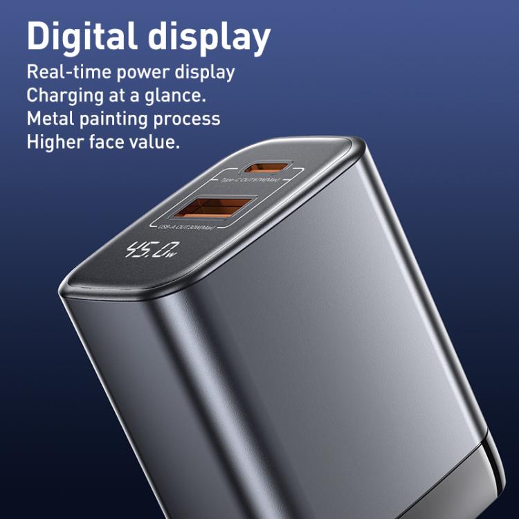 REMAX U2-AC 67W USB and Type-C GaN Digital Display Fast Charger, Specification:UK Plug