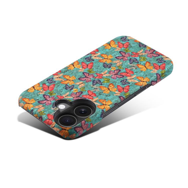 For iPhone 16 Denior A16 Flower Language Series MagSafe PC Phone Case(Butterflies)