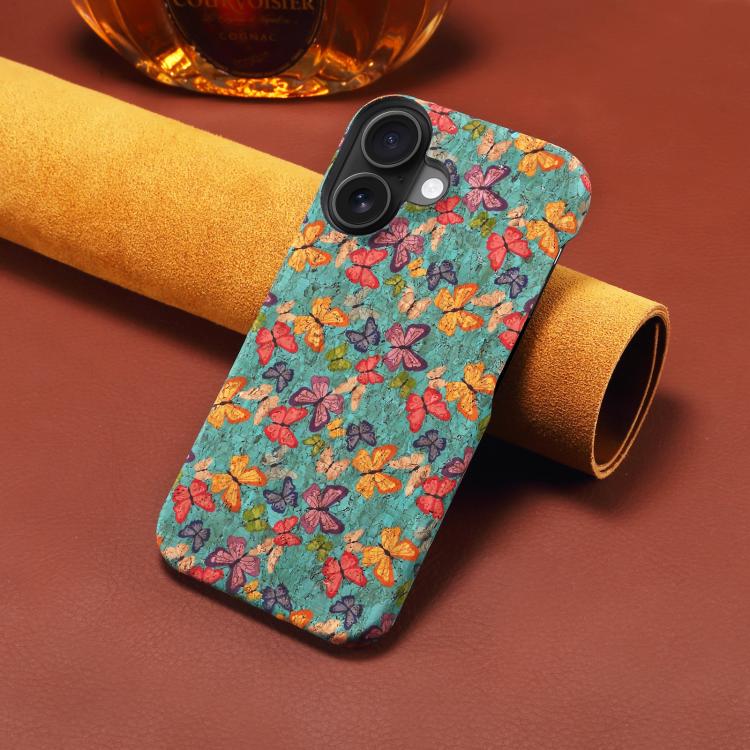 For iPhone 16 Denior A16 Flower Language Series MagSafe PC Phone Case(Butterflies)