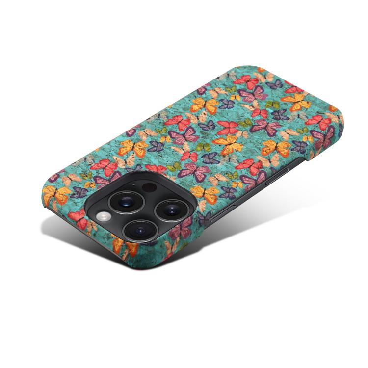 For iPhone 16 Pro Max Denior A16 Flower Language Series MagSafe PC Phone Case(Butterflies)