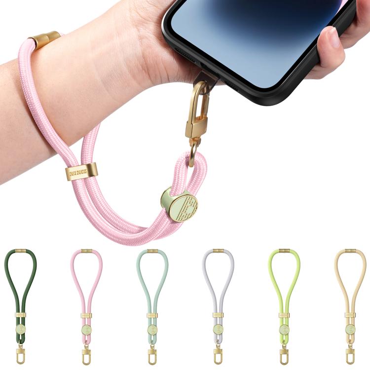 DUX DUCIS Garden Series Tile Pattern Adjustable Short Phone Lanyard(Light Green)
