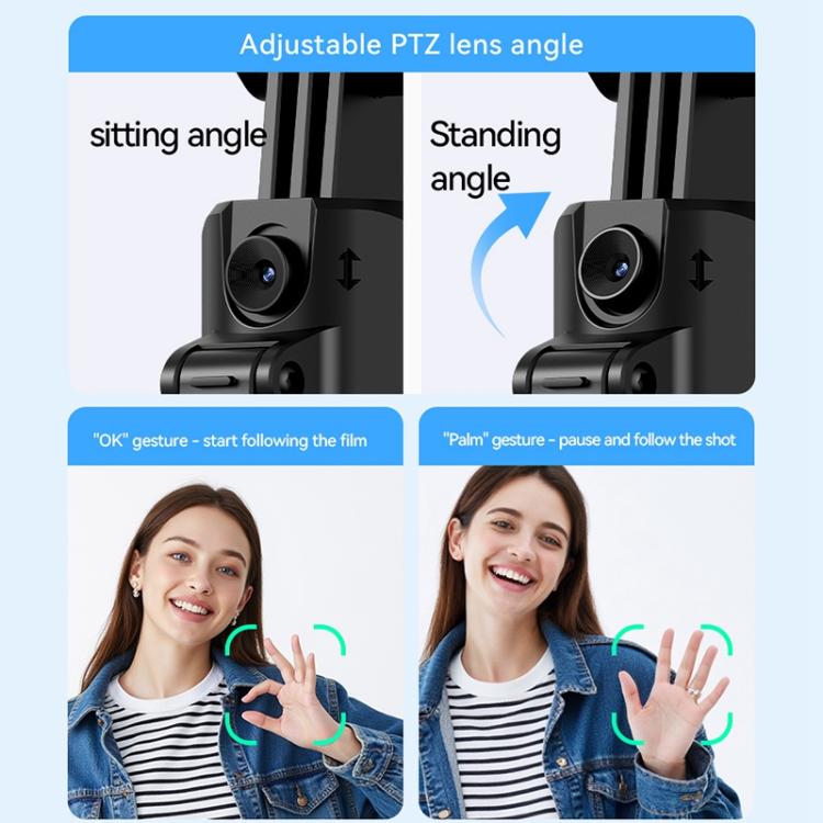 Yesido SF23 Face Tracking Tripod Bluetooth Selfie Stick(Black)