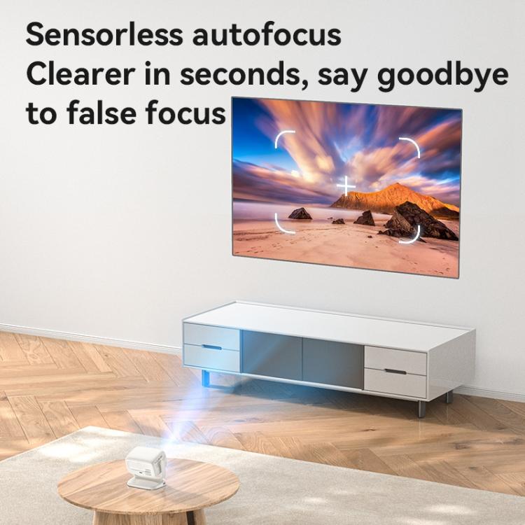 Yesido TV13 1280x720P 190ANSI Android 9.0 Series Smart Projector, Plug:UK Plug(Beige)