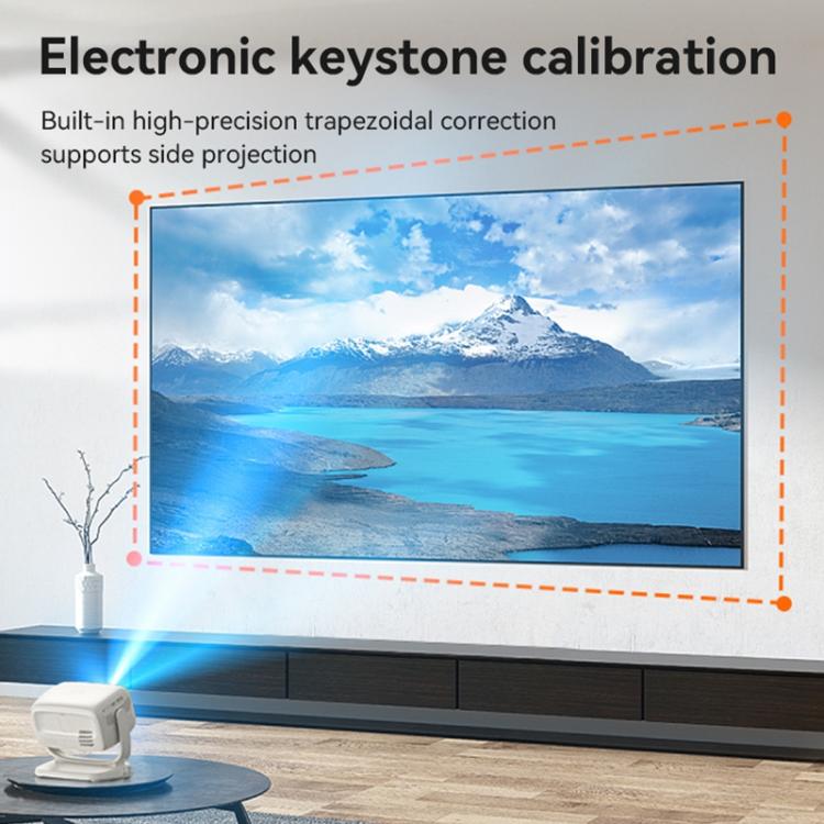 Yesido TV13 1280x720P 190ANSI Android 9.0 Series Smart Projector, Plug:UK Plug(Beige)