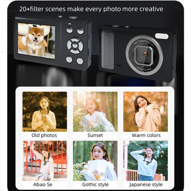 DC15 2.4 inch 18X Digital Zoom Camera 4K HD Video 64MP Shooting