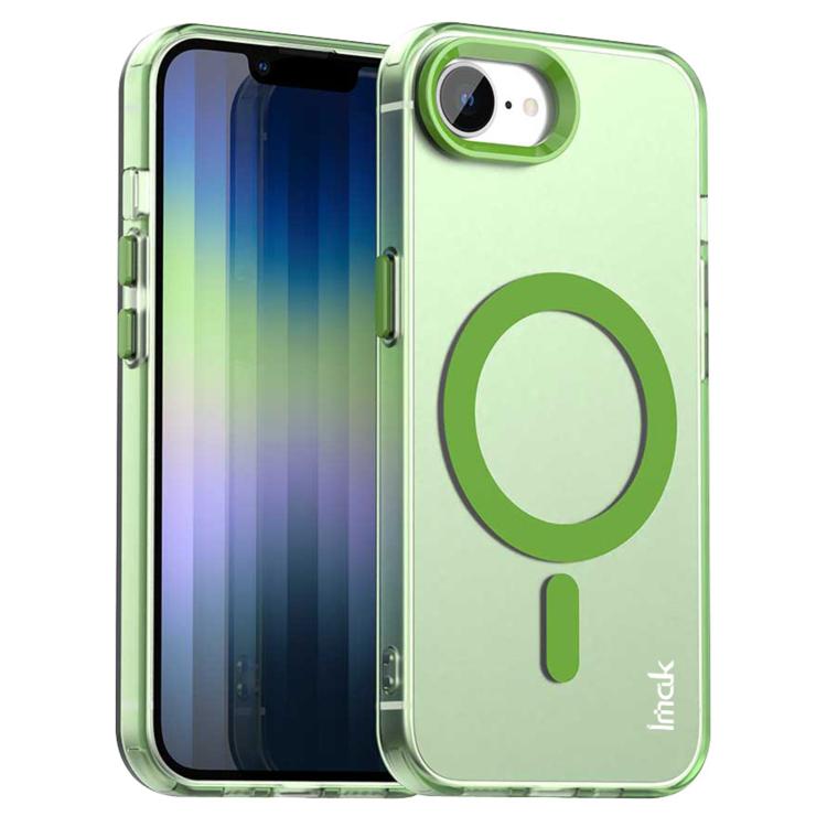 For iPhone 16e / 17e IMAK Candy Series Shockproof MagSafe Phone Case(Green)