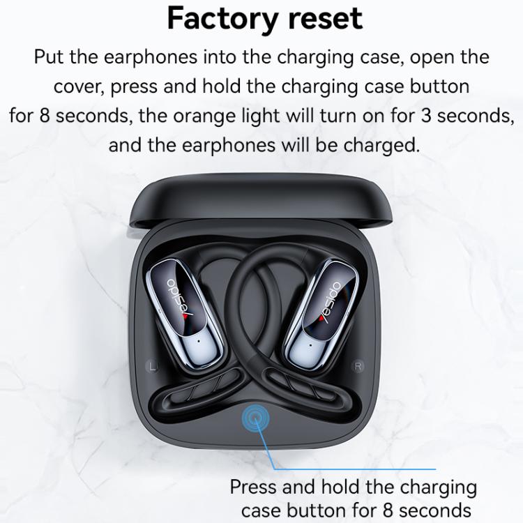 Yesido YSP24 Ear-hook Open OWS Bluetooth Earphone(Black)