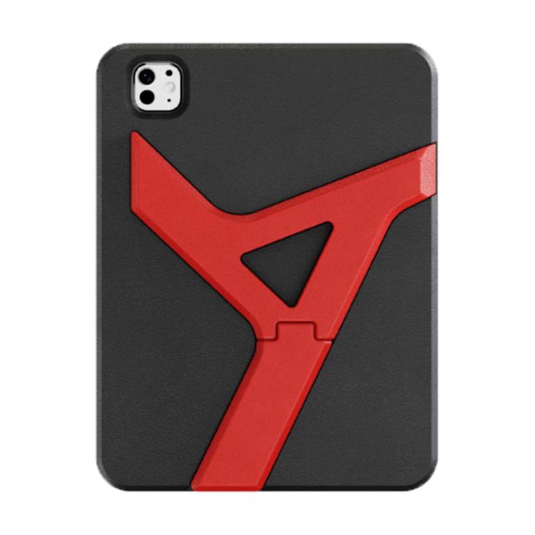 For iPad Pro 11 2025 / 2024 YOYOISLES Air Rum Series EVA Tablet Case(Black Red)