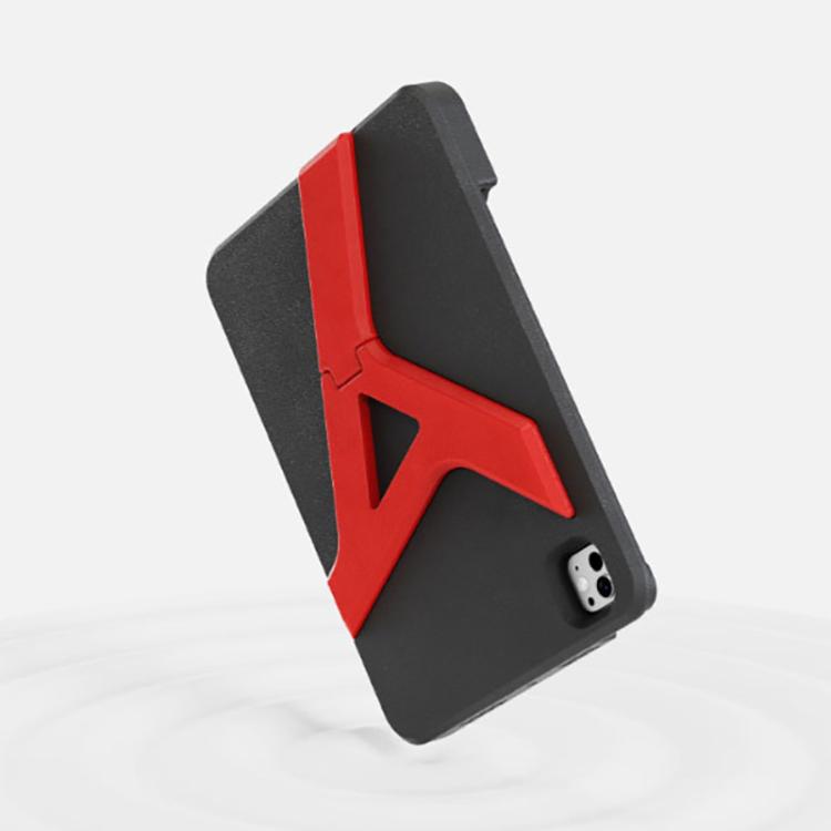 For iPad Pro 11 2025 / 2024 YOYOISLES Air Rum Series EVA Tablet Case(Black Red)