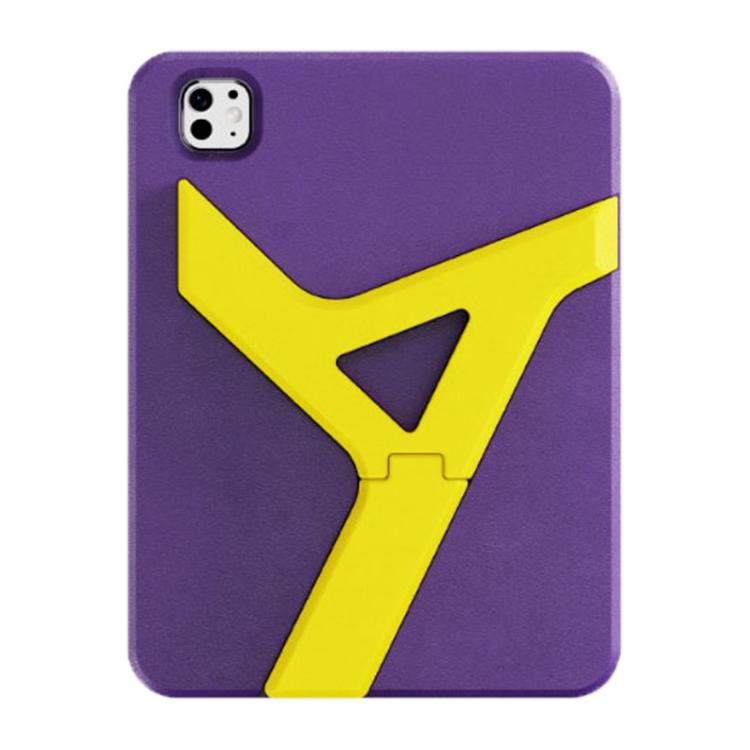 For iPad Pro 11 2025 / 2024 YOYOISLES Air Rum Series EVA Tablet Case(Purple Yellow)