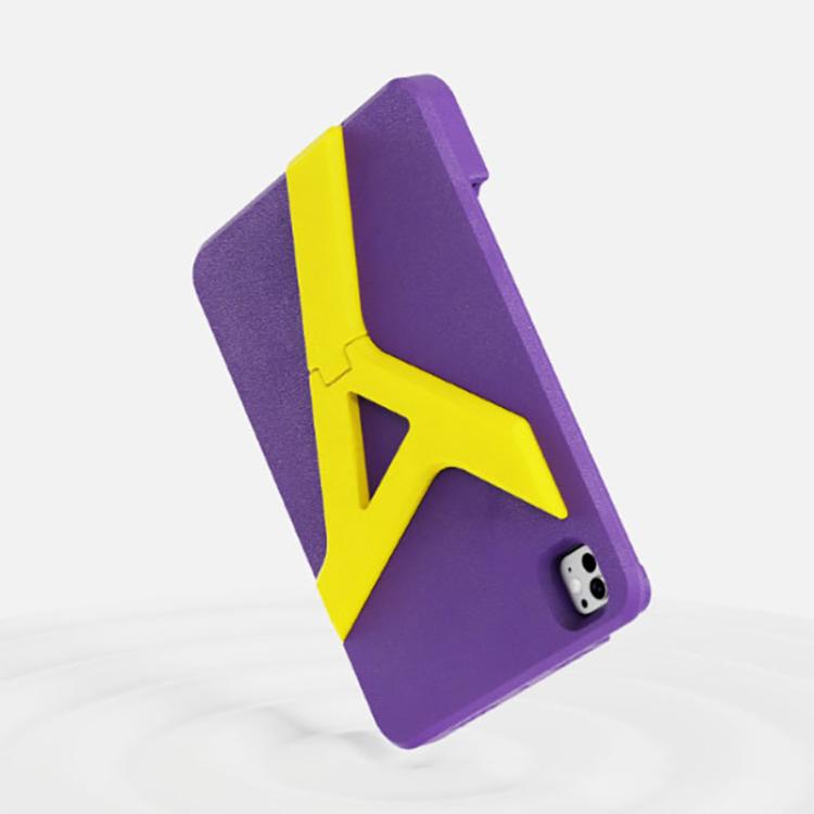 For iPad Pro 11 2025 / 2024 YOYOISLES Air Rum Series EVA Tablet Case(Purple Yellow)