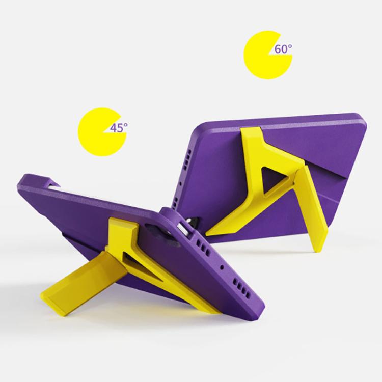 For iPad Pro 11 2025 / 2024 YOYOISLES Air Rum Series EVA Tablet Case(Purple Yellow)