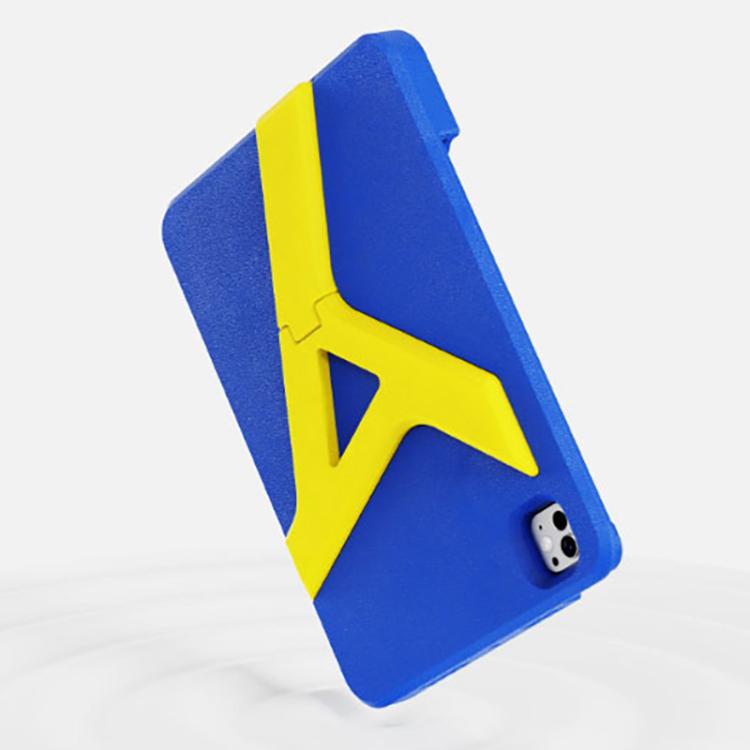For iPad Pro 11 2025 / 2024 YOYOISLES Air Rum Series EVA Tablet Case(Blue Yellow)