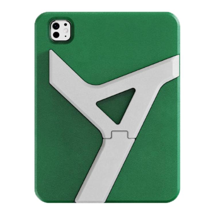 For iPad Pro 11 2025 / 2024 YOYOISLES Air Rum Series EVA Tablet Case(Green White)