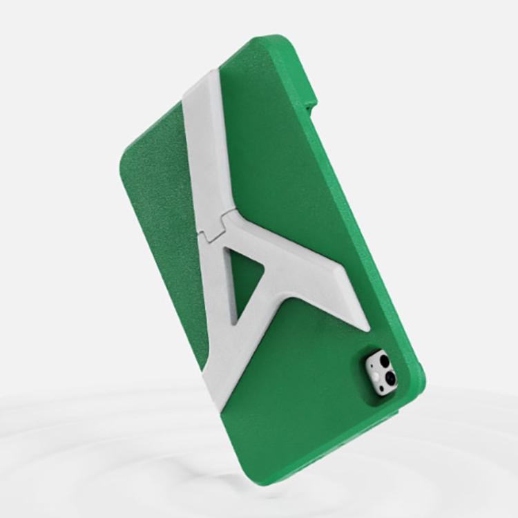For iPad Pro 11 2025 / 2024 YOYOISLES Air Rum Series EVA Tablet Case(Green White)