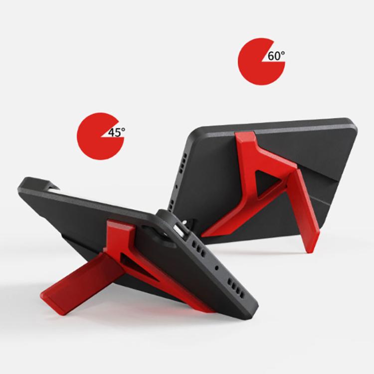 For iPad Air 11 2024 / 2025 / 2026 YOYOISLES Air Rum Series EVA Tablet Case(Black Red)