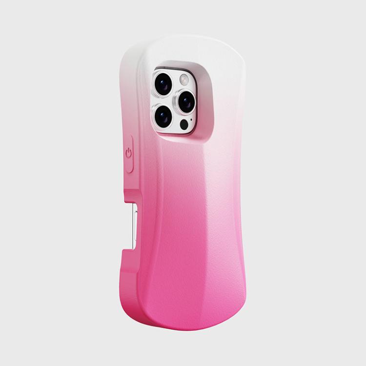 For iPhone 16 Pro Max YOYOISLES Ocean Series EVA Curved Phone Case(Pink White)
