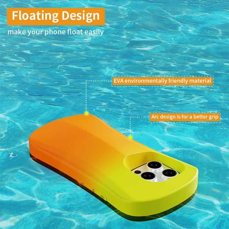 For iPhone 16 Pro Max YOYOISLES Ocean Series EVA Curved Phone Case(Orange Yellow)
