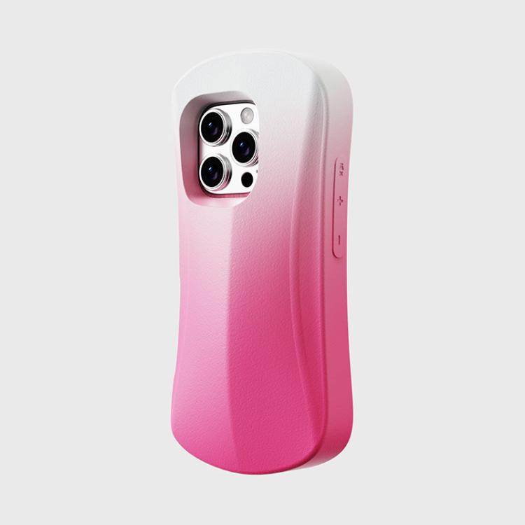 For iPhone 16 Pro YOYOISLES Ocean Series EVA Curved Phone Case(Pink White)