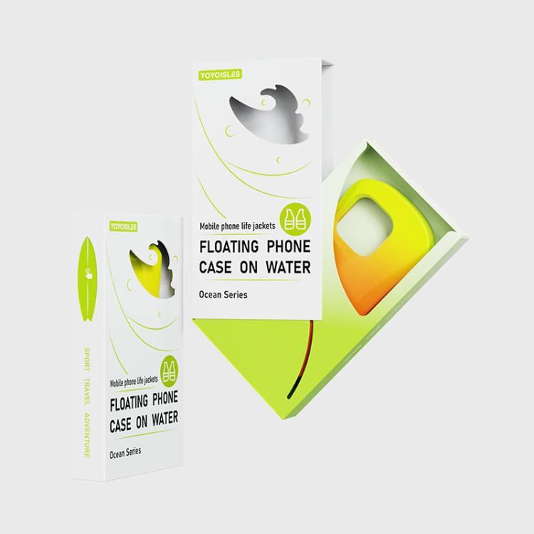 For iPhone 16 Pro YOYOISLES Ocean Series EVA Curved Phone Case(Orange Yellow)