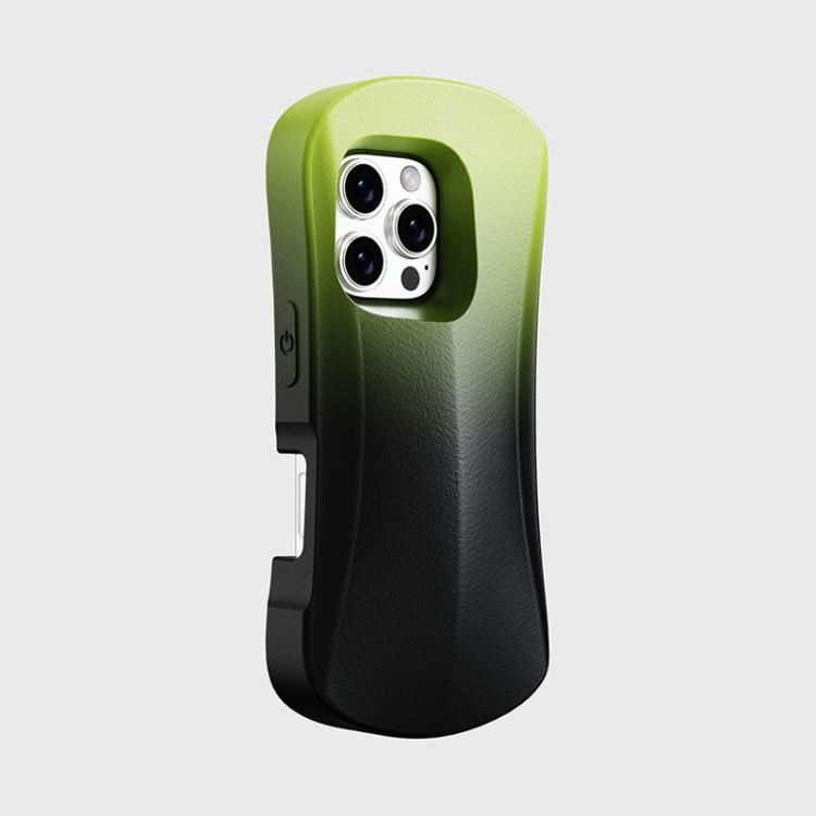 For iPhone 16 YOYOISLES Ocean Series EVA Curved Phone Case(Black Green)