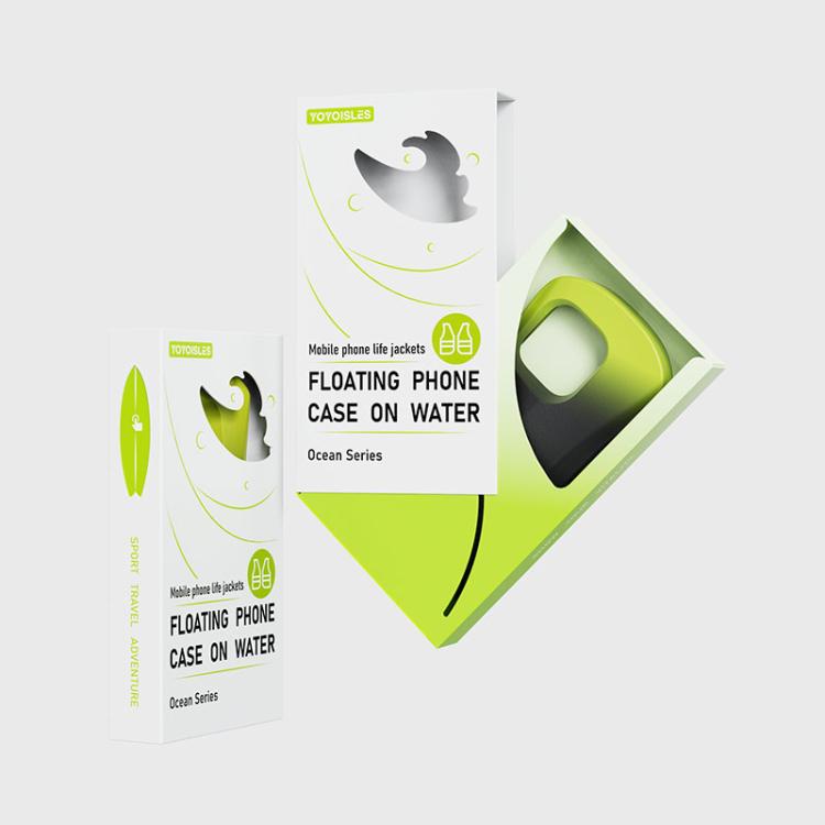 For iPhone 16 YOYOISLES Ocean Series EVA Curved Phone Case(Black Green)