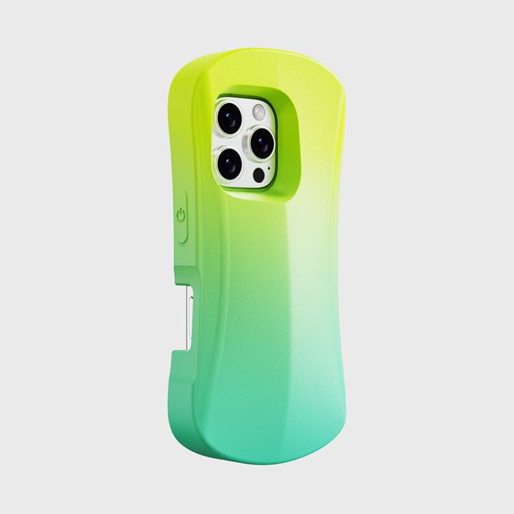For iPhone 16 YOYOISLES Ocean Series EVA Curved Phone Case(Yellow Green)