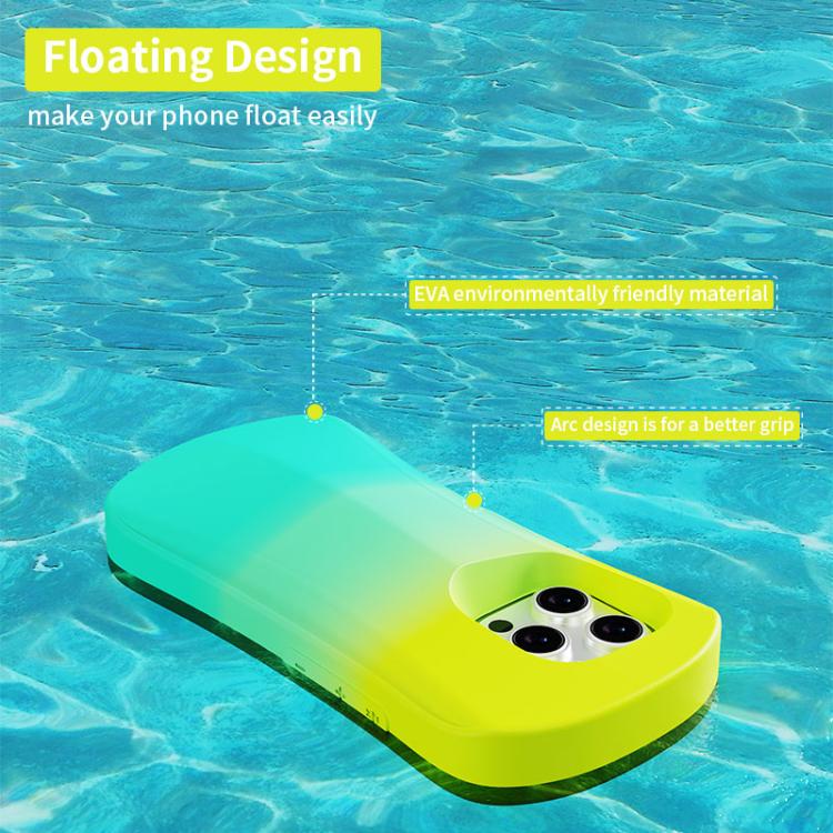 For iPhone 16 YOYOISLES Ocean Series EVA Curved Phone Case(Yellow Green)