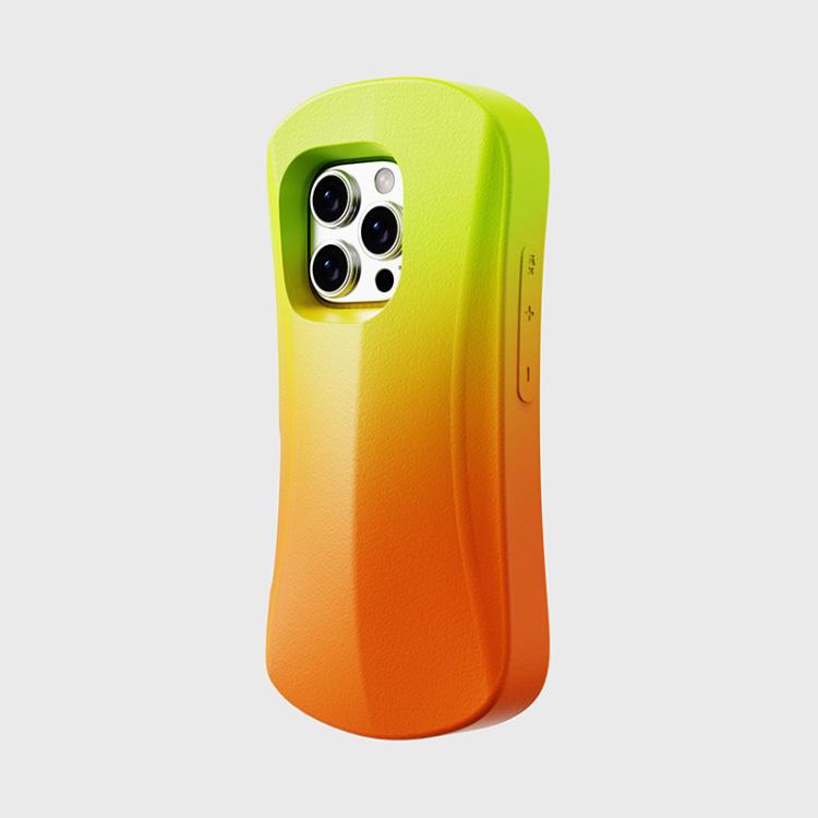 For iPhone 16 YOYOISLES Ocean Series EVA Curved Phone Case(Orange Yellow)