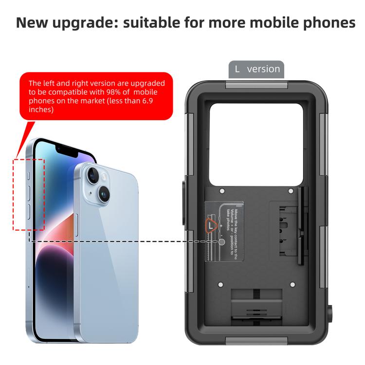 RedPepper 4th Generation Diving Protective Case for iPhone, Waterproof depth: 15m(Black Blue)