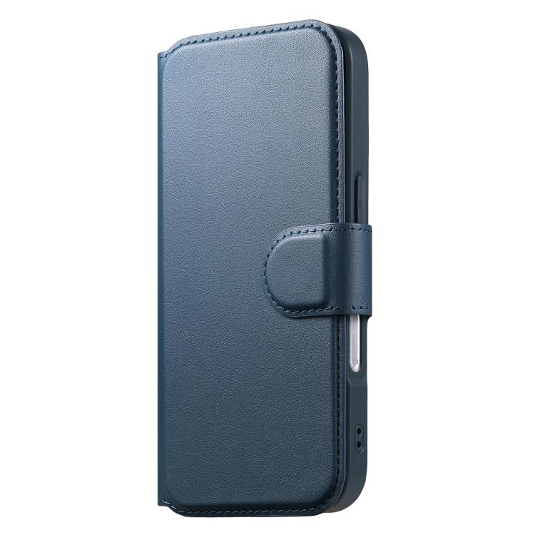 For iPhone 16 CaseNeo Finger Grip Strap MagSafe Leather Phone Case(Blue)