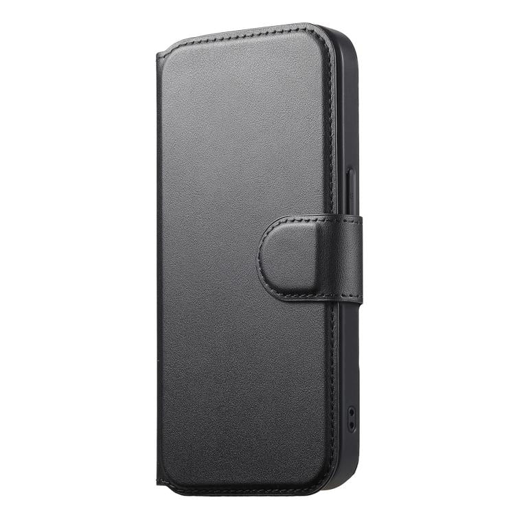 For iPhone 14 Pro CaseNeo Finger Grip Strap MagSafe Leather Phone Case(Black)