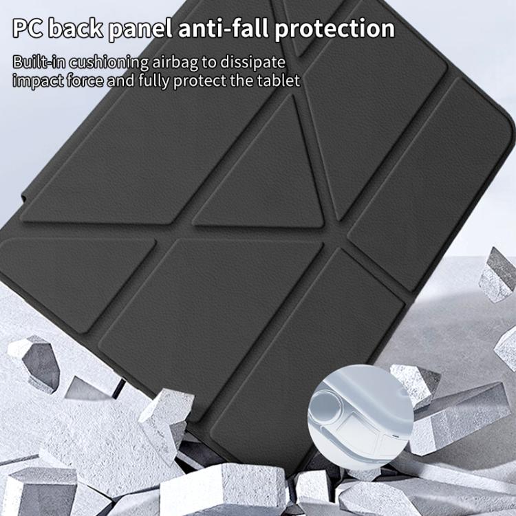 For iPad Air 13 2026 / 2025 / 2024 ZGA Genre Series Y-Fold Leather Tablet Case with Pen Slot(Blue)