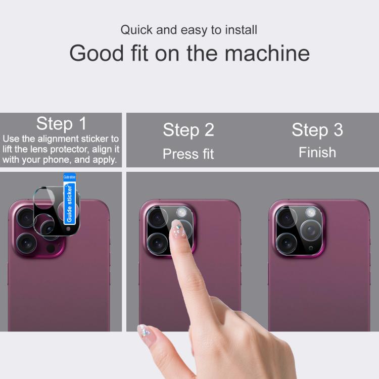 For Realme P3 Ultra 5G imak High Definition Integrated Glass Lens Film Black Version