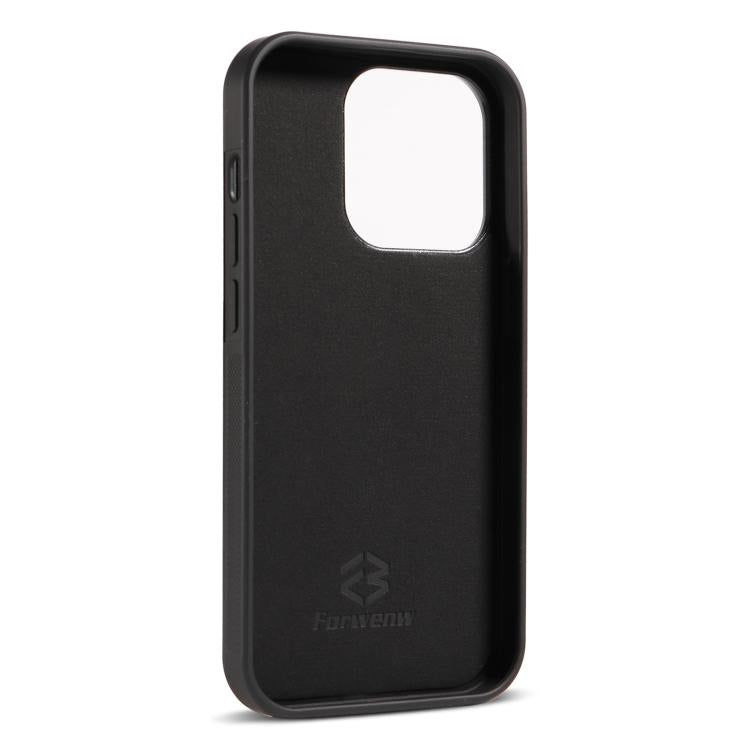 For iPhone 14 Pro Forwenw F5 Series Integrated Card Bag Phone Case(Blue)