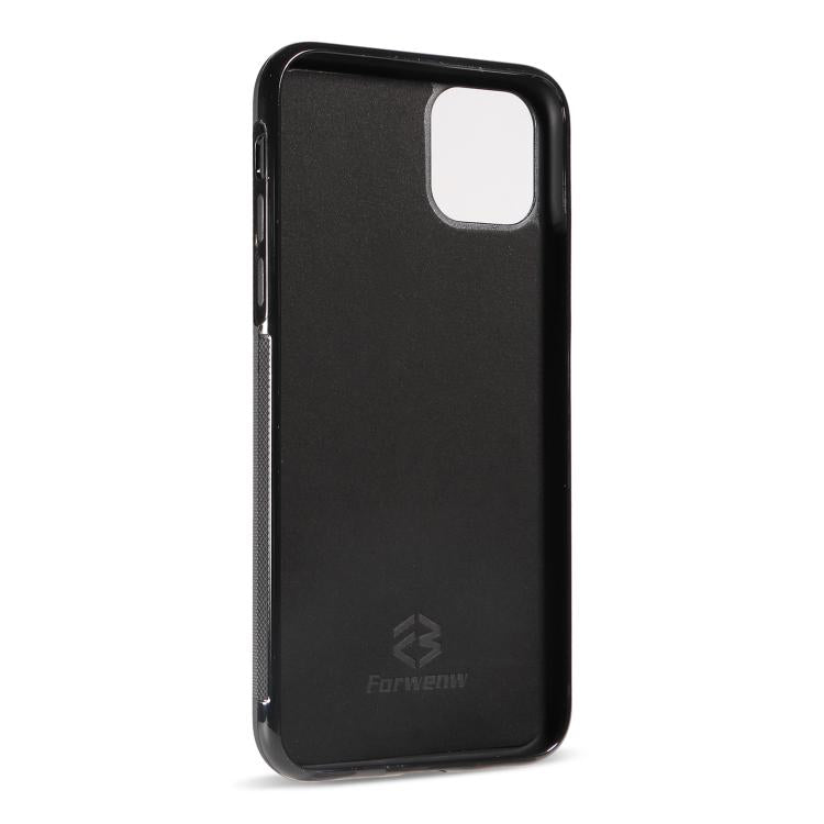 For iPhone 11 Forwenw F5 Series Integrated Card Bag Phone Case(Black)