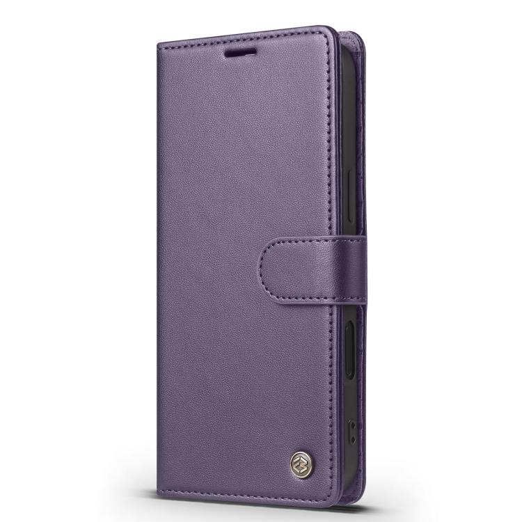 For iPhone 16 Plus Forwenw F6 Series RFID Leather Phone Case(Purple)