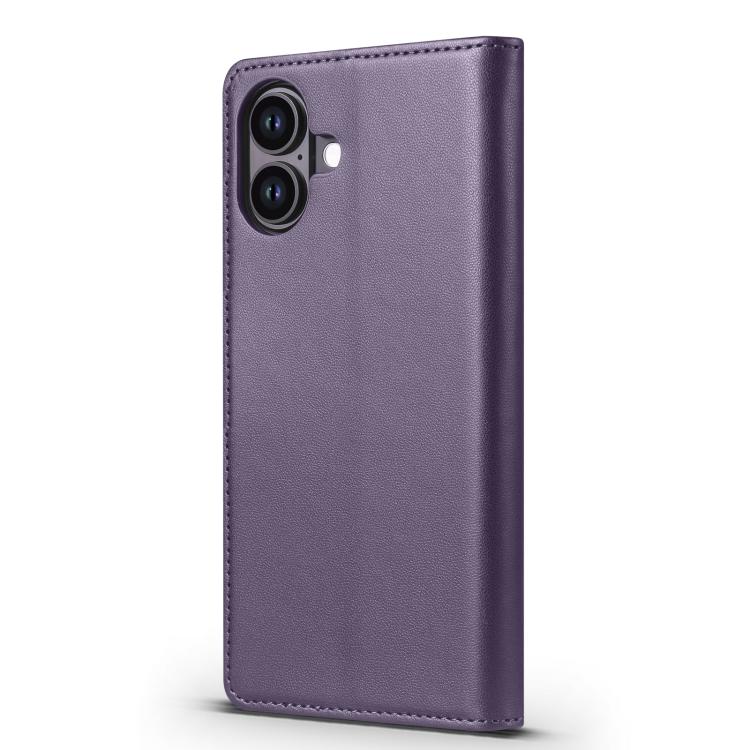 For iPhone 16 Forwenw F6 Series RFID Leather Phone Case(Purple)