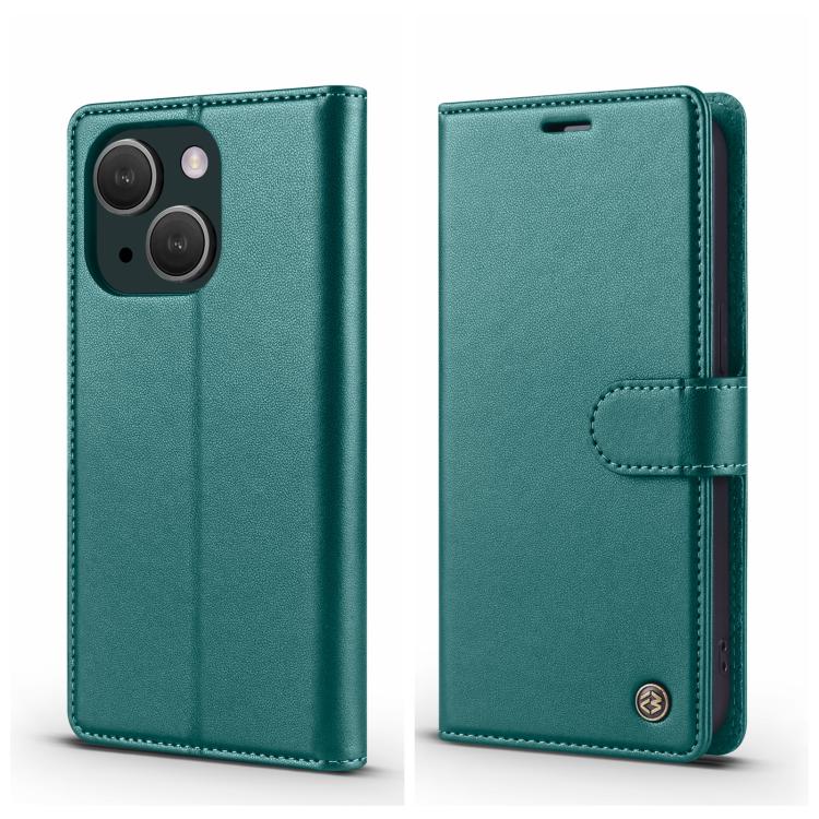 For iPhone 15 Forwenw F6 Series RFID Leather Phone Case(Green)