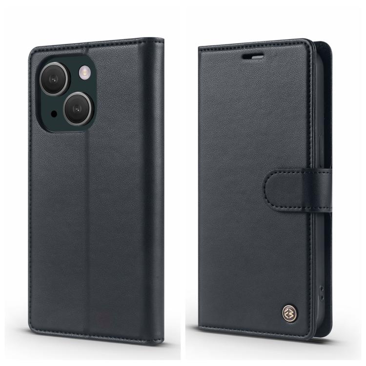 For iPhone 14 Forwenw F6 Series RFID Leather Phone Case(Black)