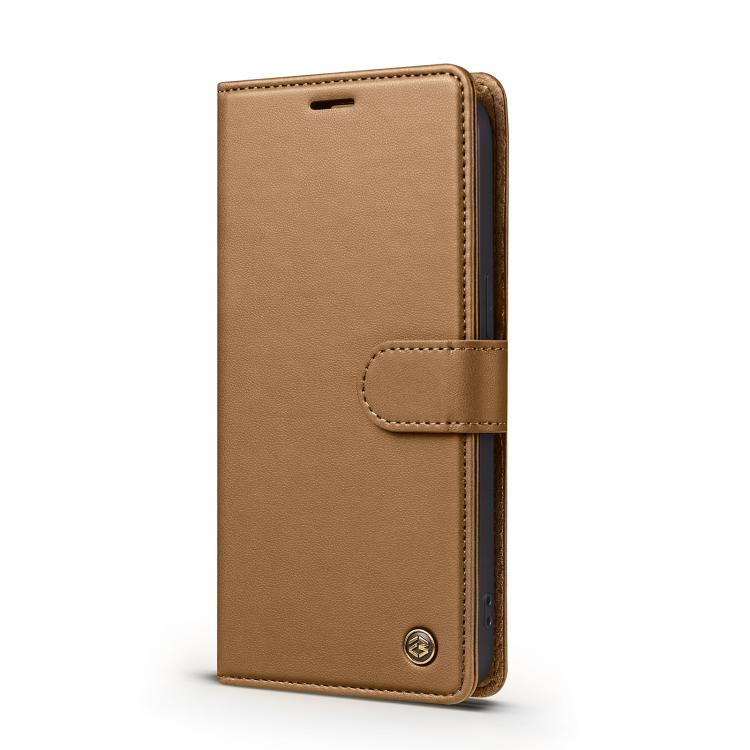 For iPhone 14 Pro Max Forwenw F6 Series RFID Leather Phone Case(Brown)