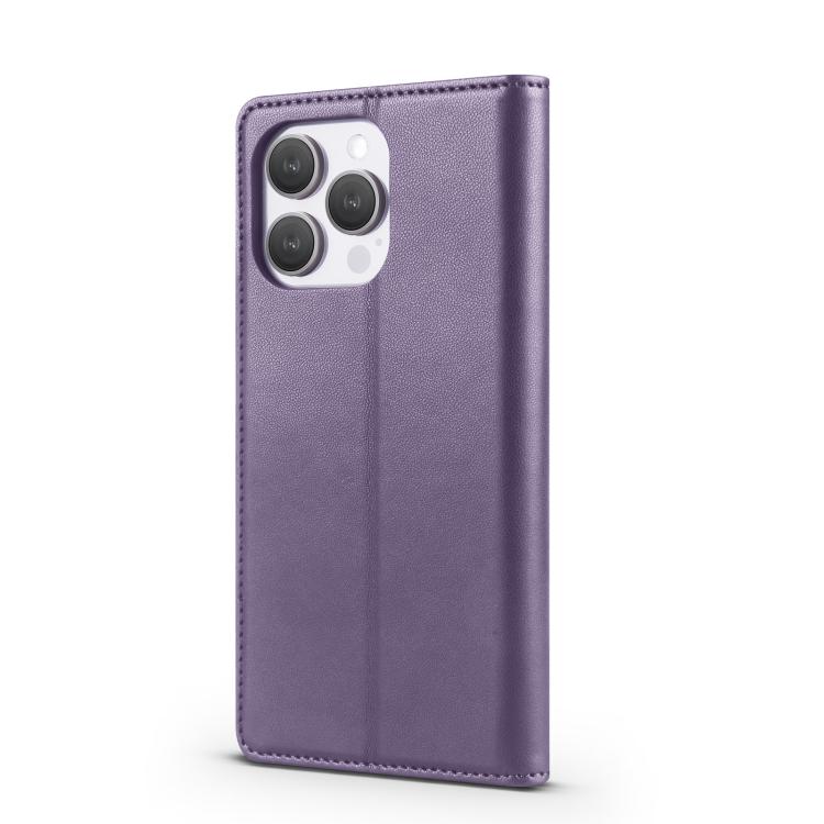 For iPhone 14 Pro Max Forwenw F6 Series RFID Leather Phone Case(Purple)