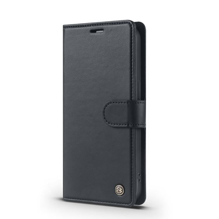 For iPhone 14 Pro Max Forwenw F6 Series RFID Leather Phone Case(Black)